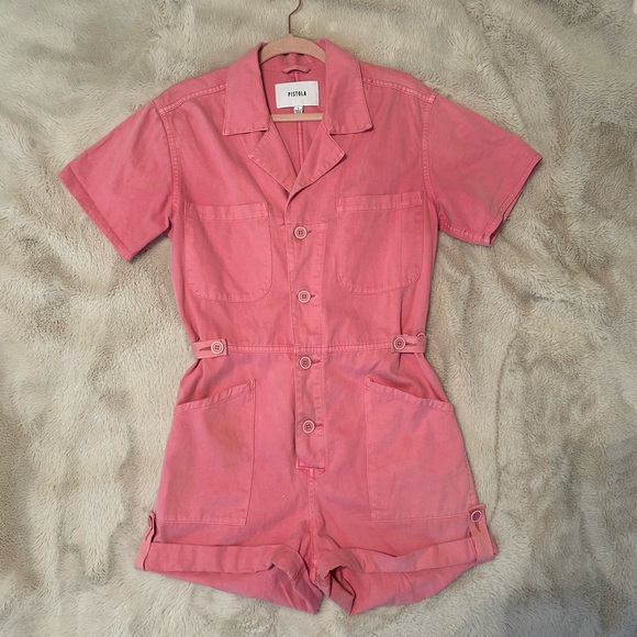 Pink Denim Romper 💌💐 - Picture 2 of 4